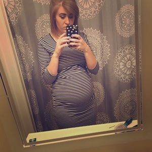 Striped Maternity Dress!